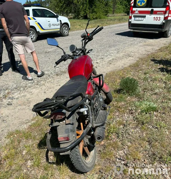 На Волині підліток впав з мотоцикла – він у лікарні (фото)
