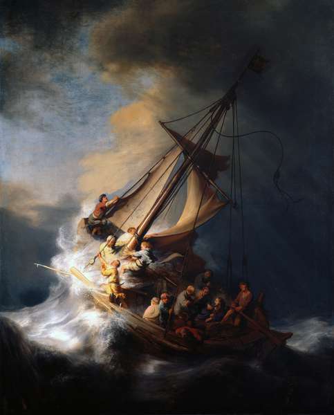 Рембрандт «Христос під час шторму на морі Галілейському»