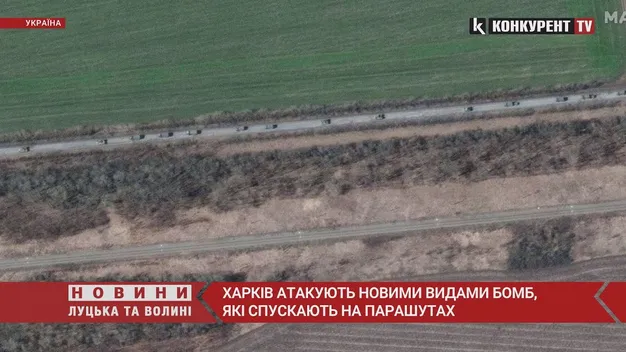 На схід від Харкова супутник зафіксував 12-кілометрову колону російських військ (відео)