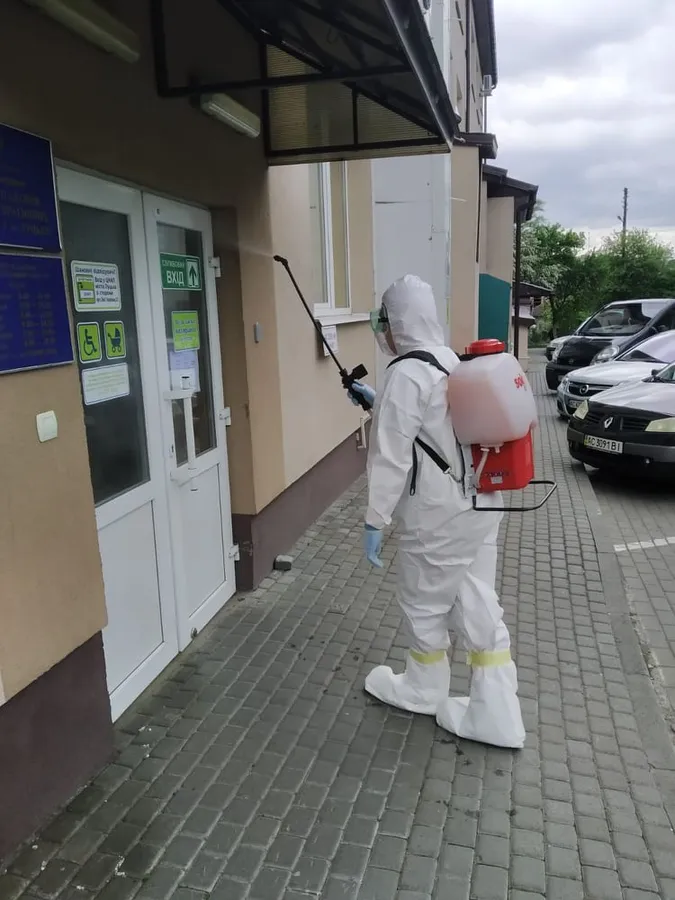 Луцький ЦНАП продезінфікували від коронавірусу