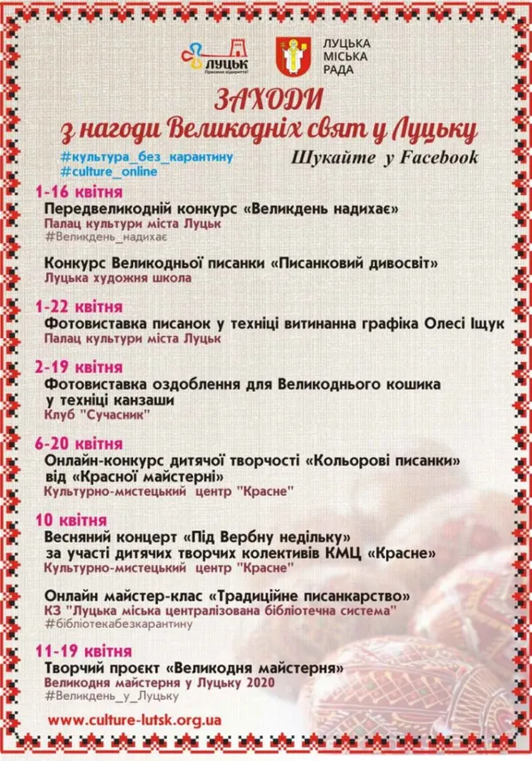 Як святкуватимуть Великдень в Луцьку: програма заходів