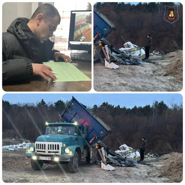 У Луцькому районі розшукали «чоловіка-зозулю», який підкидав своє сміття до лісу