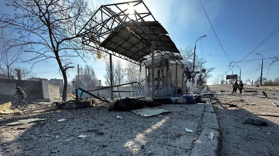 In Kherson, the rocket targeted a bus stop, people died