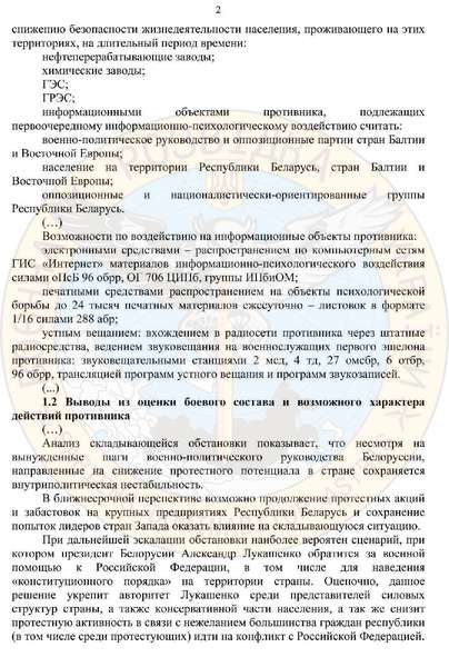 Армія росії планувала військове вторгнення в Білорусь (документ)