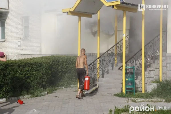 У Луцьку на Конякіна горів магазин