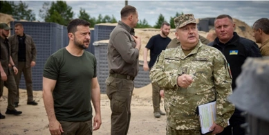 Зеленський приїхав на Волинь перевірити фортифікації на кордоні з Білоруссю (відео)