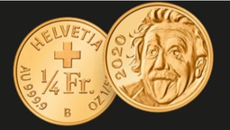 У Швейцарії викарбували найменшу золоту монету у світі (фото)