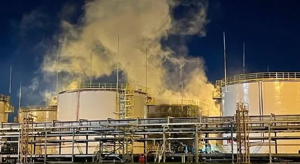 У Краснодарському краї рф знову горіла нафтобаза