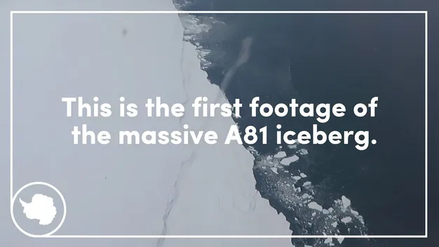 Опублікували відео айсберга, який розміром з Лондон (відео)