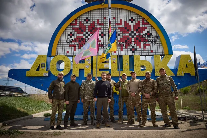 Прикордонники з Волині встановили прапор свого підрозділу на Донеччині (фото, відео)