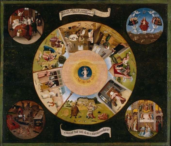 Ієронім Босх. Сім смертних гріхів. 1475-1480 роки