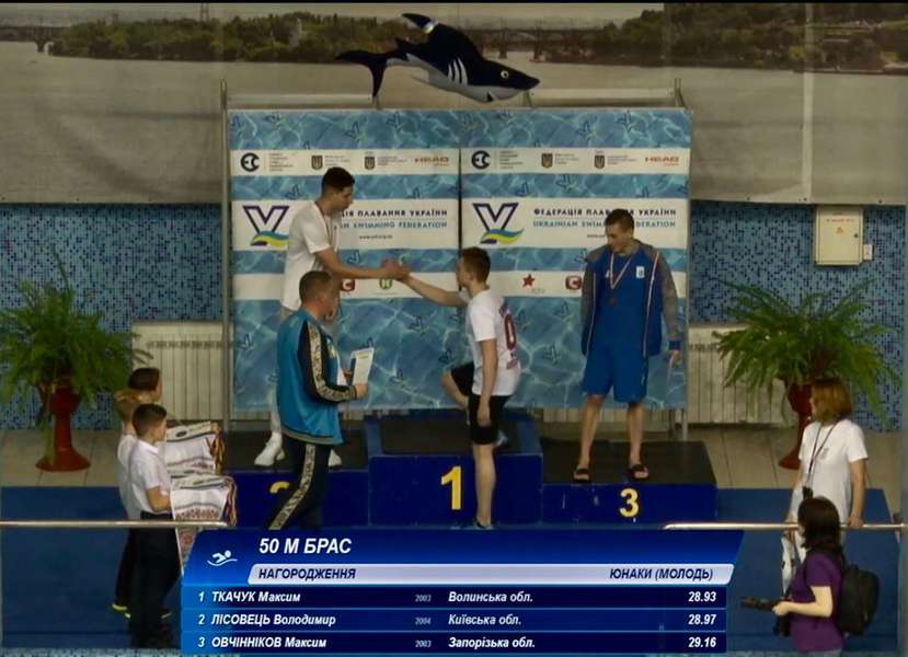 Волинянин отримав «золото» на чемпіонаті України з плавання (фото)