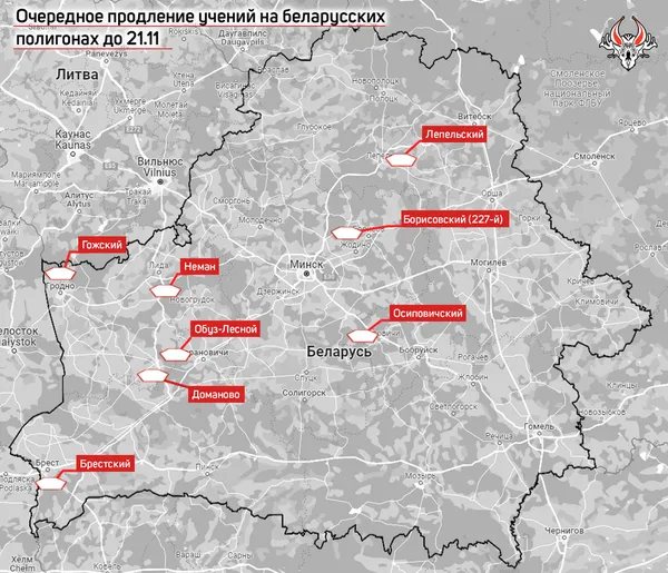 Мінімум до 21 листопада: в Білорусі продовжили військові навчання