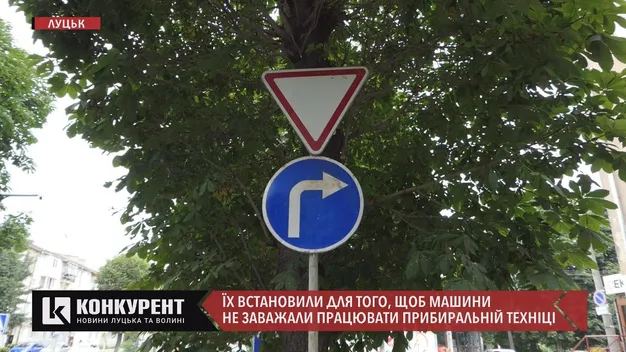У Луцьку на Грушевського  – нові знаки (відео)