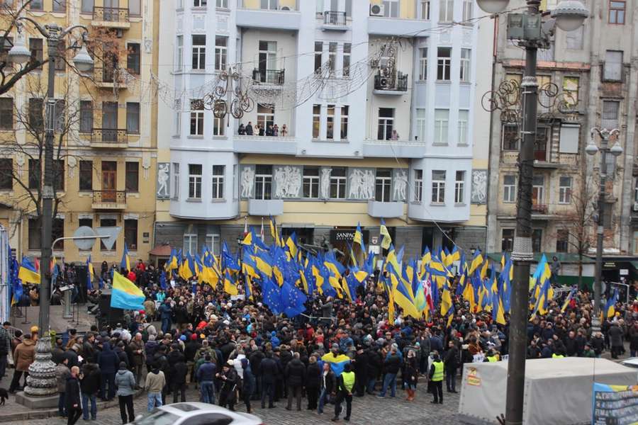 Мирна акція протесту «Руху нових сил» в Києві  27 листопада