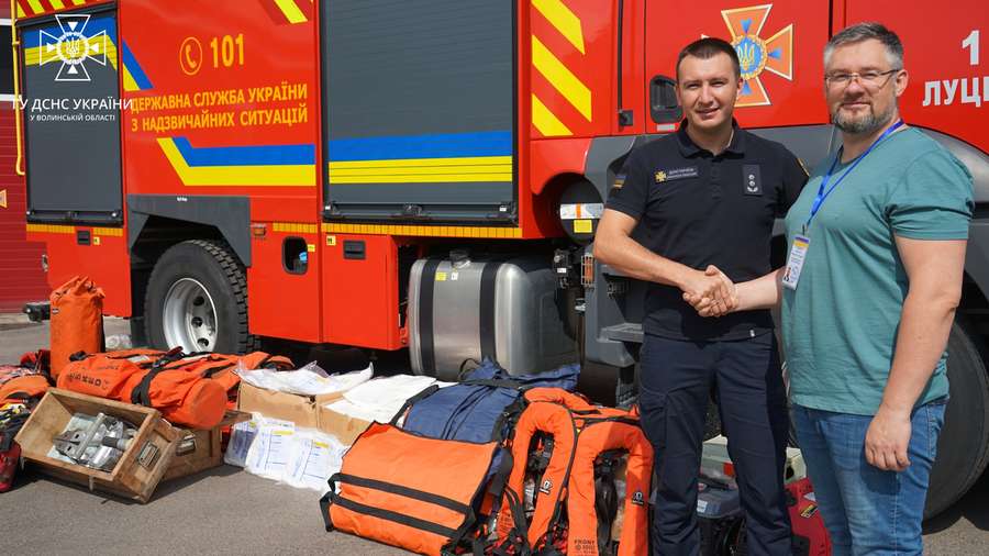 Волинські рятувальники отримали обладнання з Норвегії та Німеччини (фото)