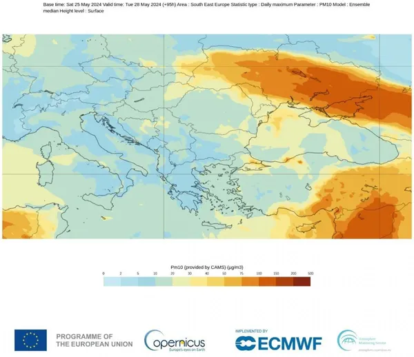 На Україну насувається пил з Середньої Азії: коли чекати