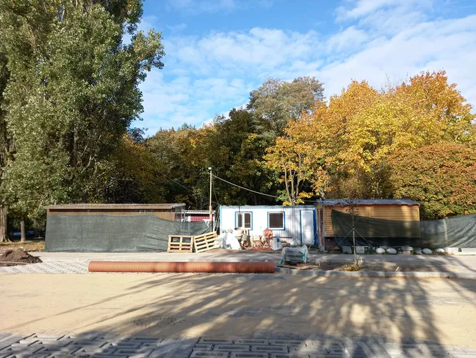 Викорчовані дерева та плитка: що коїться біля луцького РАЦСу (фото)