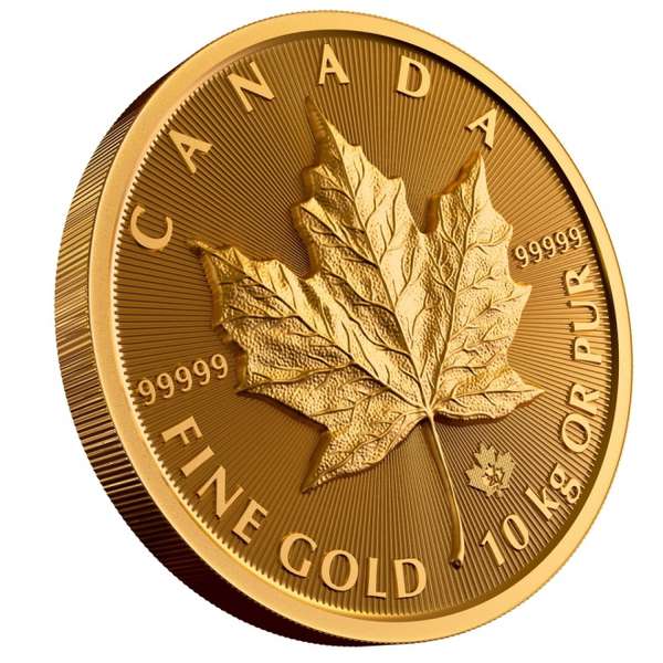 У Канаді випустили 10-кілограмову золоту монету (фото)