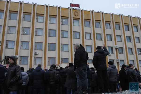 Страйк шахтарів під Нововолинською міською радою