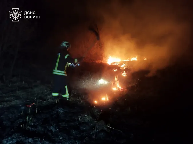 Палало по всій Волині: рятувальники гасили масштабні пожежі сухостою (фото)
