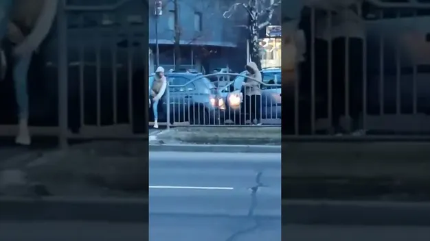 У Луцьку на пішохідному переході зіткнулось два автомобілі (відео)