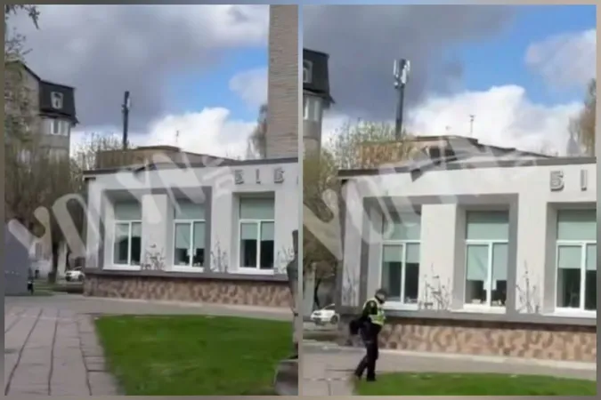 У центрі Луцька з бібліотеки вітер зірвав покрівлю (відео)