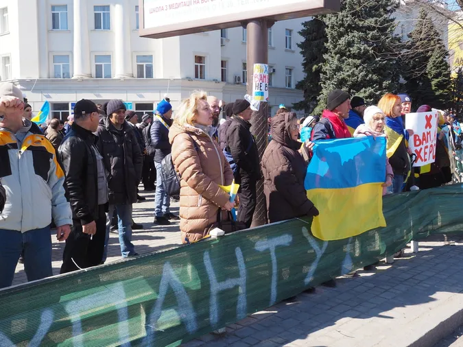 У Херсоні організували «похорон» путіна (фото)