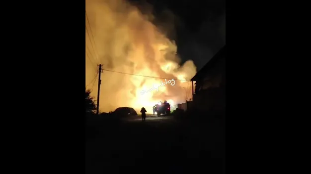 У селі на Волині масштабна пожежа: горіла солома в тюках (відео) ОНОВЛЕНО