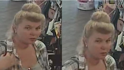 Попалася на камеру: у Луцьку розшукують жінку, яка обкрадає магазини (фото)