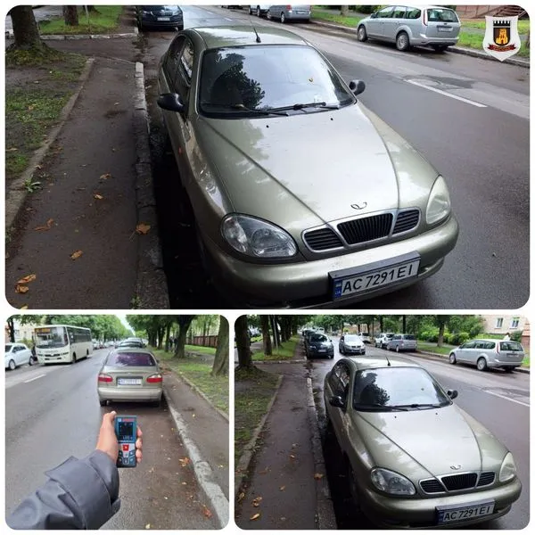 Заважають іншим: у Луцьку оштрафували водіїв за неправильну парковку (фото)