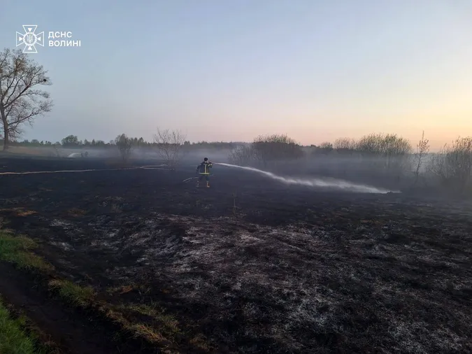 На Волині – масштабна пожежа: горить торфовище (фото)
