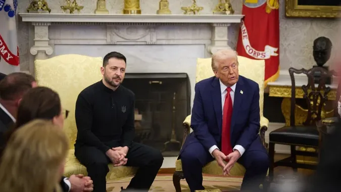 Ілюстратвине фото. Володимир Зеленський та Дональд Трамп у Білому домі, 28 лютого 2025 року/ Офіс президента