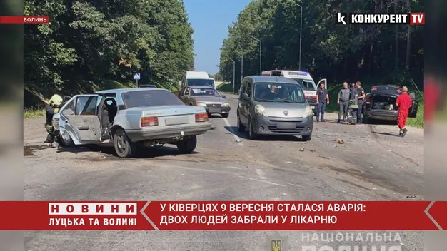 У ДТП в Ківерцях постраждали водії (фото, відео)