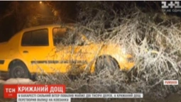 Південь Румунії потерпає від буревіїв та льодяного дощу (відео)