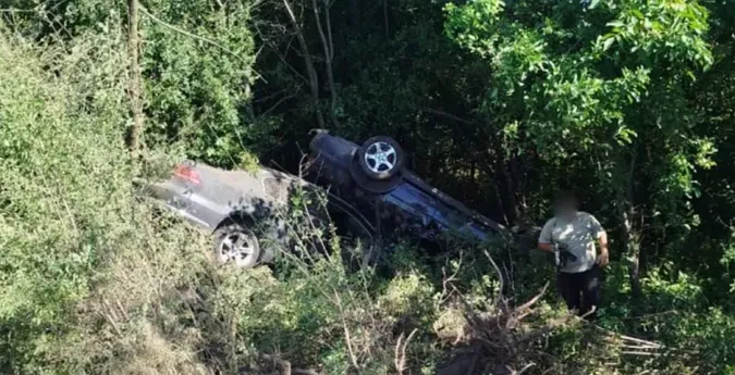 На Волині дві автівки після зіткнення злетіли у кювет