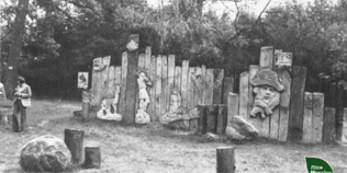 Як луцький скульптор Головань оздобив першу зону відпочинку в лісі (фото)
