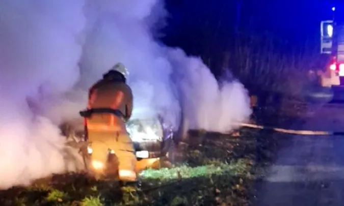 У Володимирі спалахнув автомобіль