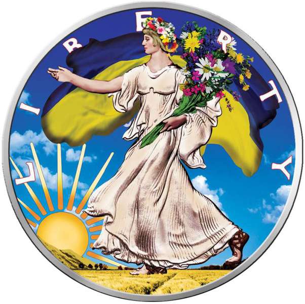 «Свобода, що йде»: у США випустили пам’ятні монети з українською символікою (фото)