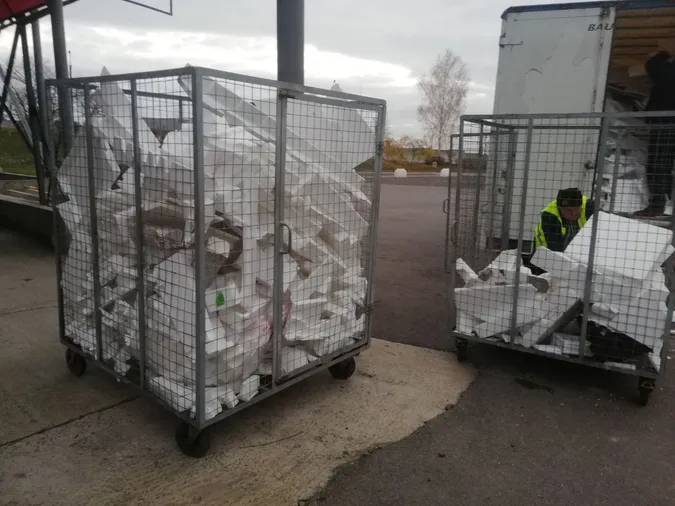 У Луцьку зібрали і перероблять 110 кг пінопласту
