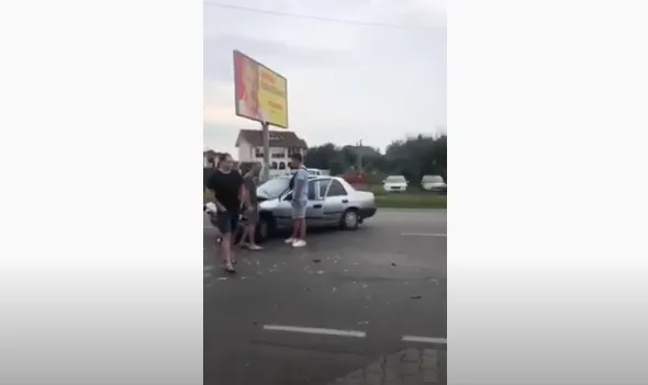 В Рованцях – аварія біля пішохідного переходу (відео)