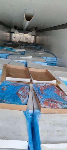 На «Ягодині» зупинили 44 коробки незаконного лосося (фото)