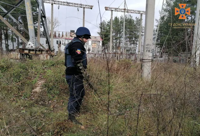 Волинські сапери показали свою «здобич» на Донеччині (фото)