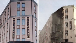 Російська ракета влучила у готель в центрі Києва (фото)