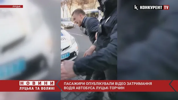 «Руку зламали!»: шокуюче відео затримання водія маршрутки у Луцьку (відео 18+)