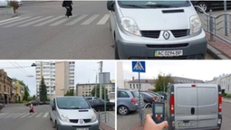 У Луцьку біля «драма» оштрафували водія буса, який став абияк (фото)