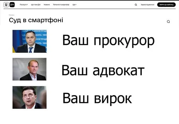 Соцмережі жартують про суд у смартфоні (фото)