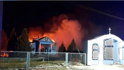 У Луцькому районі вночі згоріла церква (фото, відео)