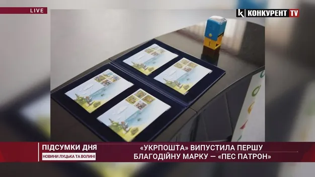 «Укрпошта» випустила першу благодійну марку з Патроном (відео)