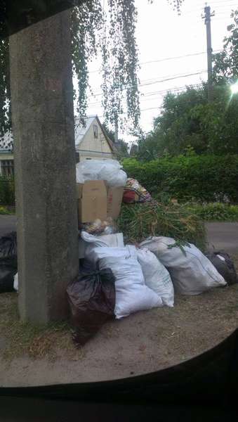 Лучани не хочуть встановлювати контейнери і викидають сміття на вулиці 